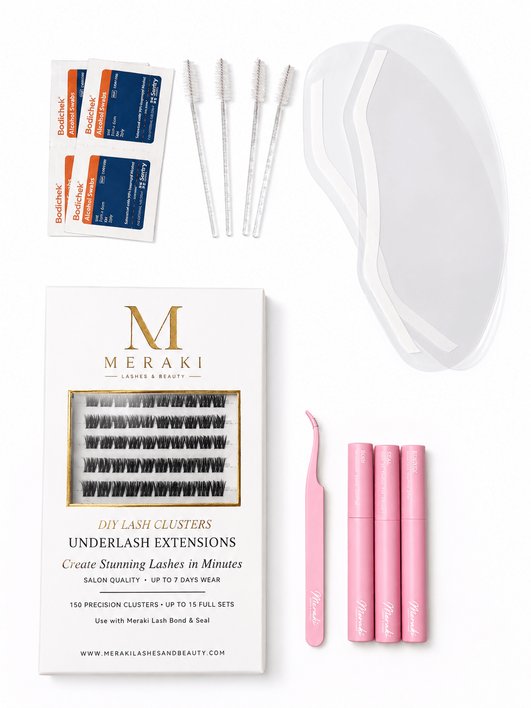 The Starter Kit|Up To 14 Full Sets|150 Lash Clusters - Meraki Lashes and Beauty