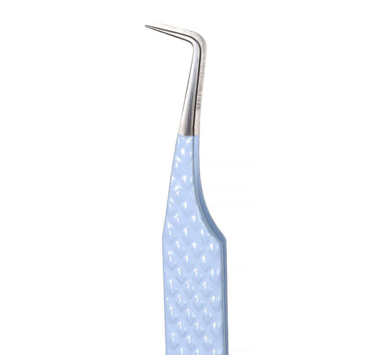 Baby Blue 90° Fibre Tip Tweezer