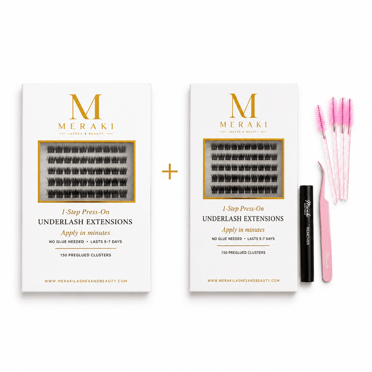 Press On Deluxe Kit Pre-Glued Press On DIY Lashes