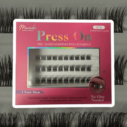 DIY Lashes Pre - Glued Press - On - No Glue Needed | Meraki - Meraki Lashes and Beauty