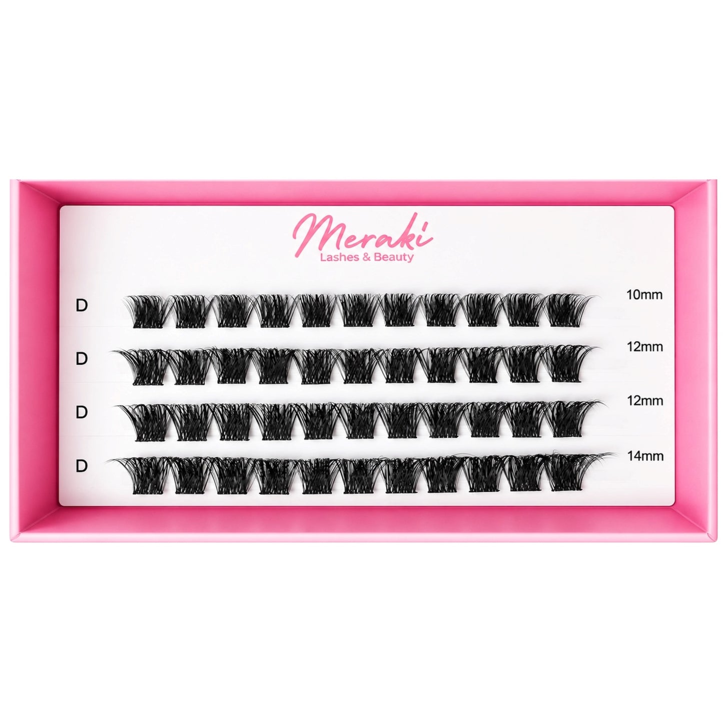 Cali — DIY Lash Clusters (Refill Tray, 10–14mm Mix) - Meraki Lashes and Beauty