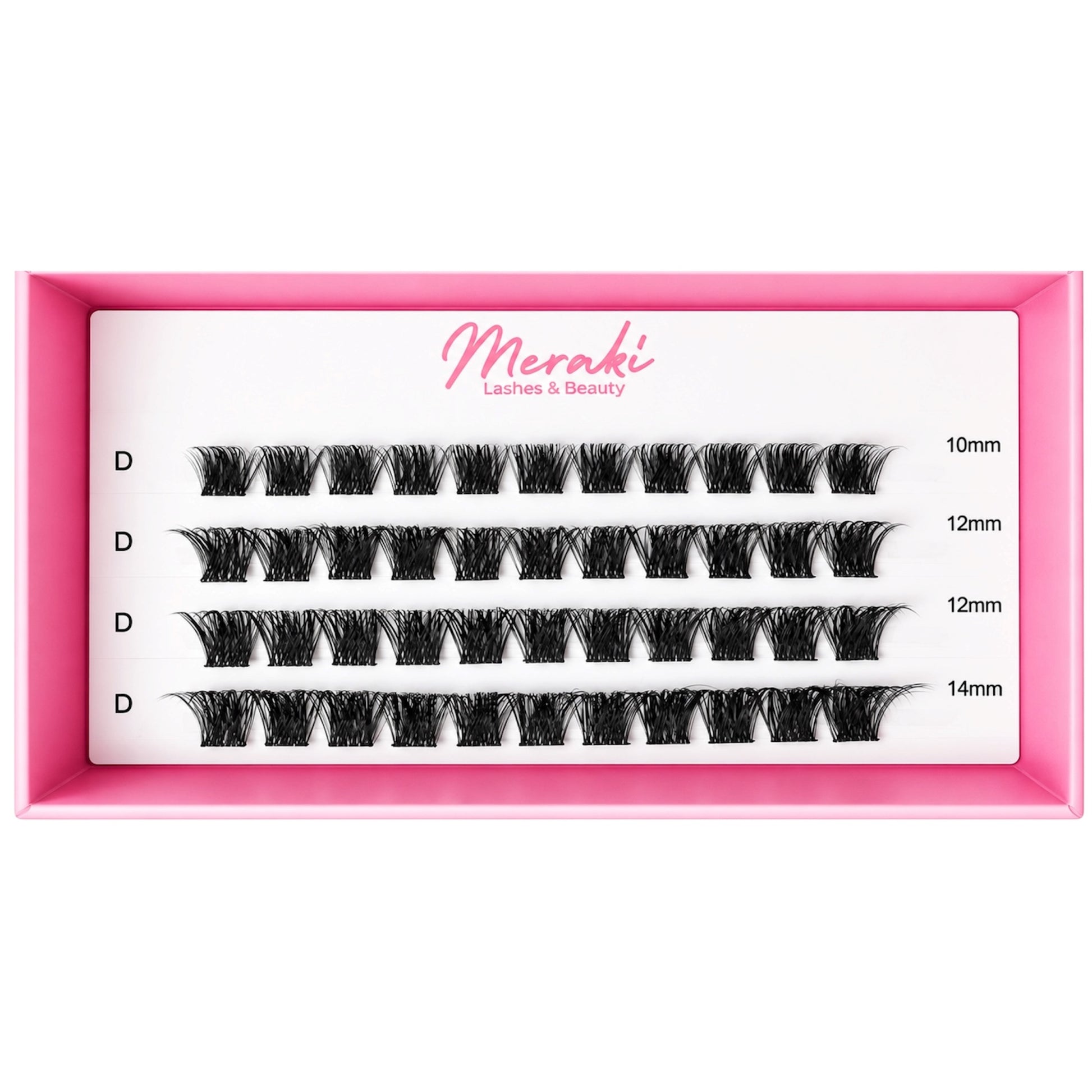 Cali — DIY Lash Clusters (Refill Tray, 10–14mm Mix) - Meraki Lashes and Beauty