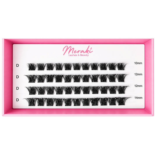 Cali — DIY Lash Clusters (Refill Tray, 10–14mm Mix) - Meraki Lashes and Beauty