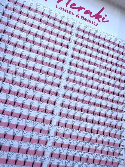 Short Stem - 4D - 0.07 - D Curl - Meraki Lashes and Beauty