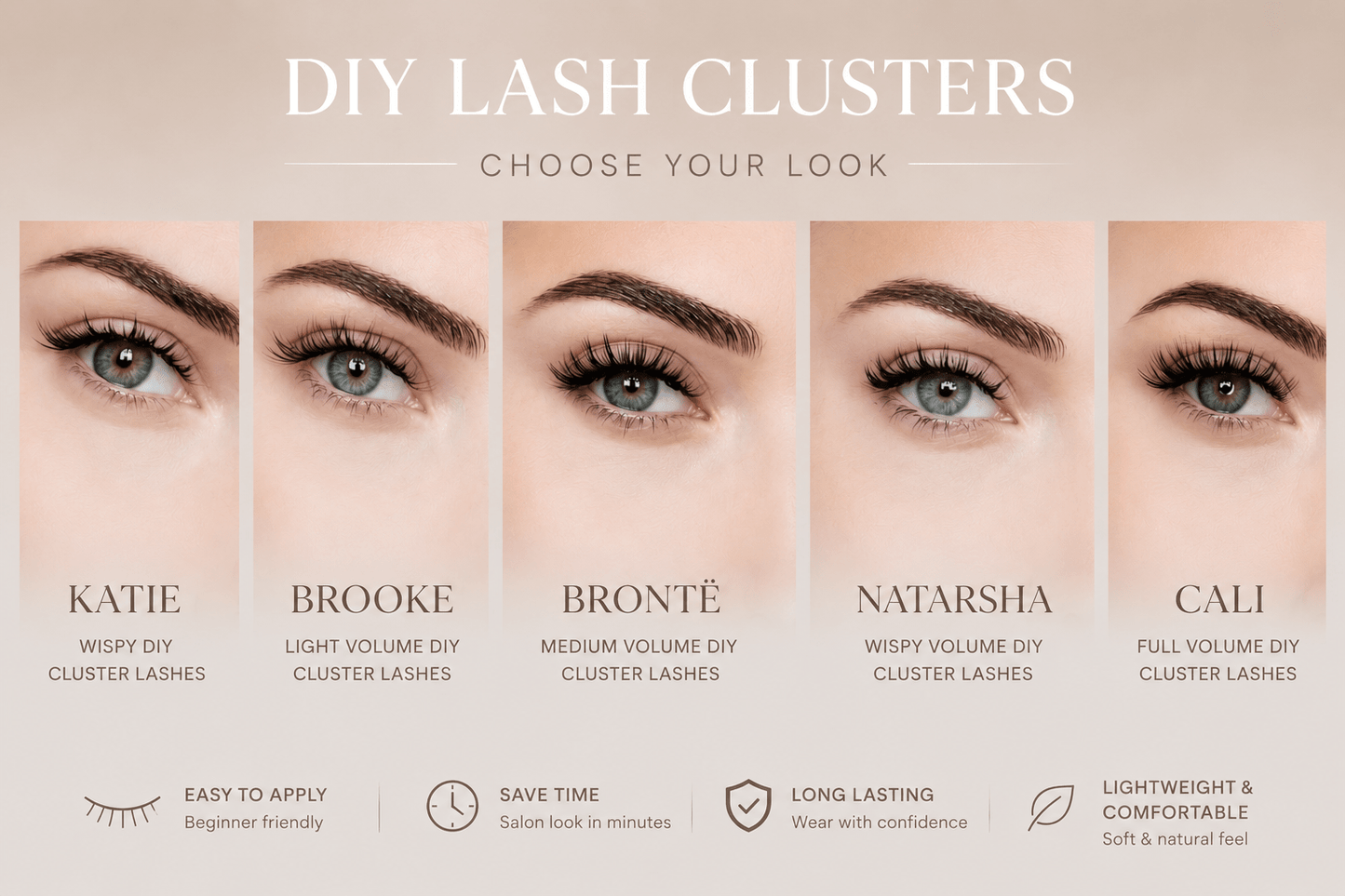 The Classic Kit - 1 Tray (48 Lash Clusters) - Meraki Lashes and Beauty