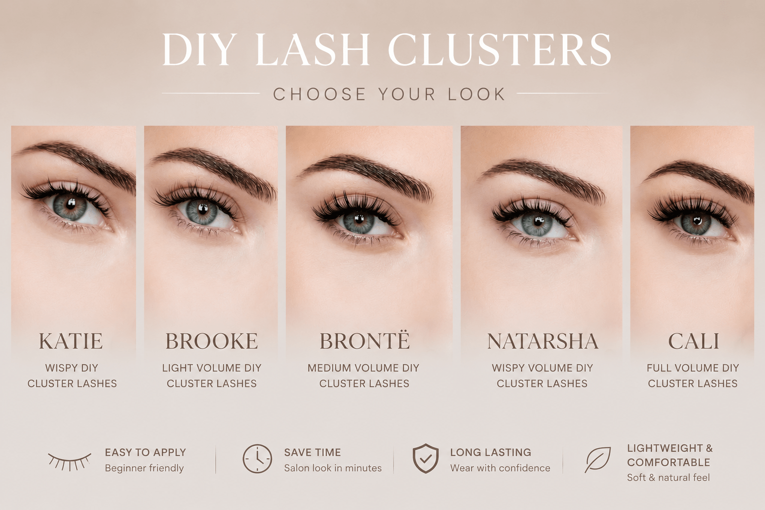 The Classic Kit - 1 Tray (48 Lash Clusters) - Meraki Lashes and Beauty