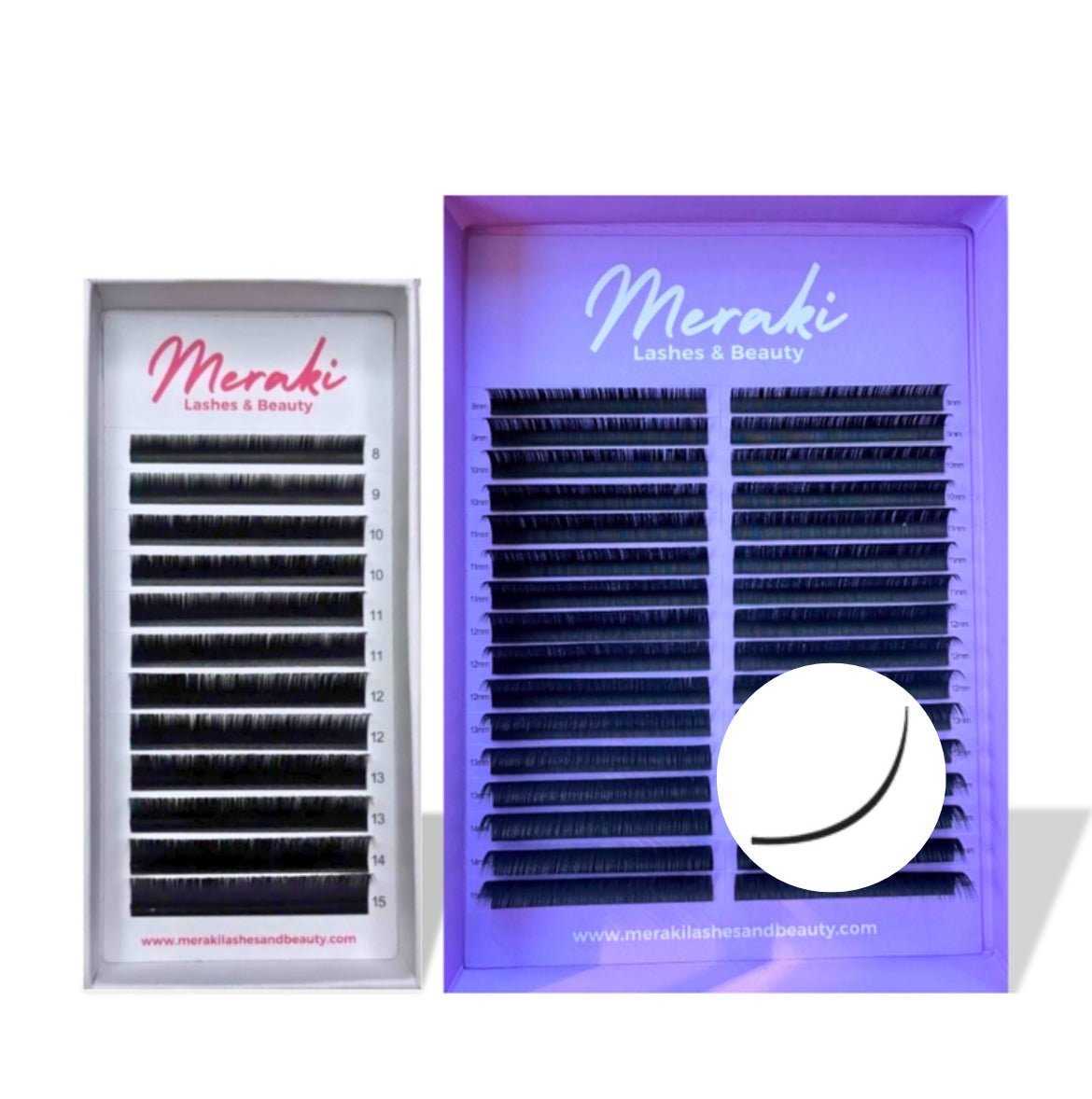 Classic - 0.15 - C Curl - Meraki Lashes and Beauty