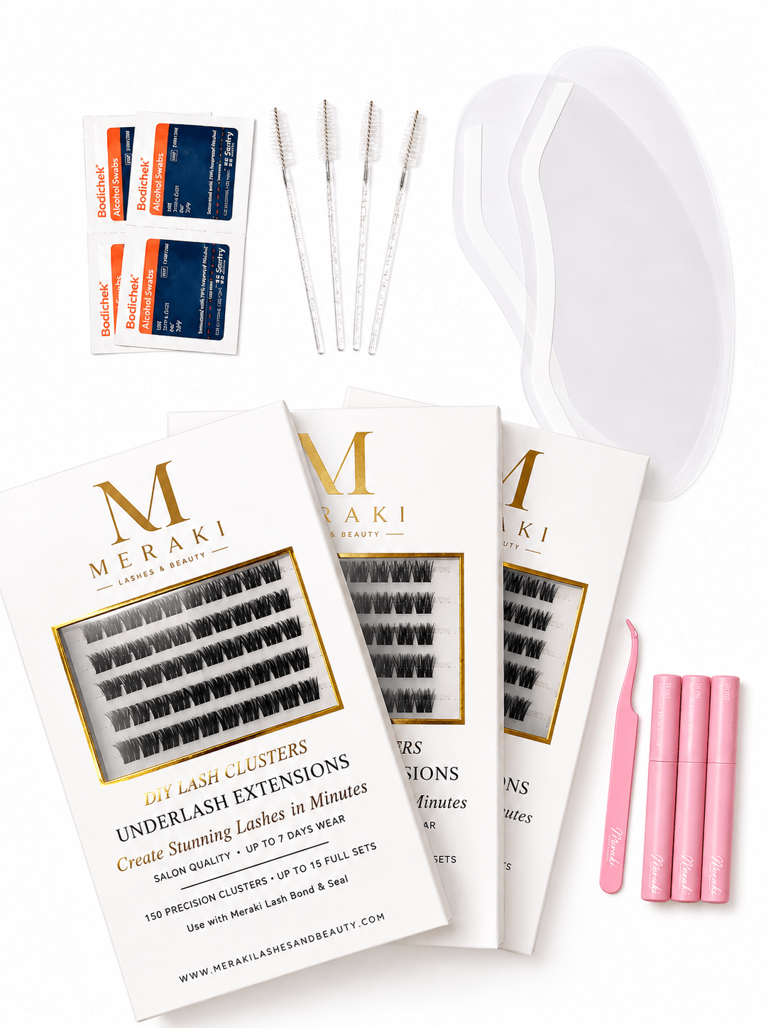 The Ultimate Kit |Up to 45 Full Sets|450 Lash Clusters - Meraki Lashes and Beauty