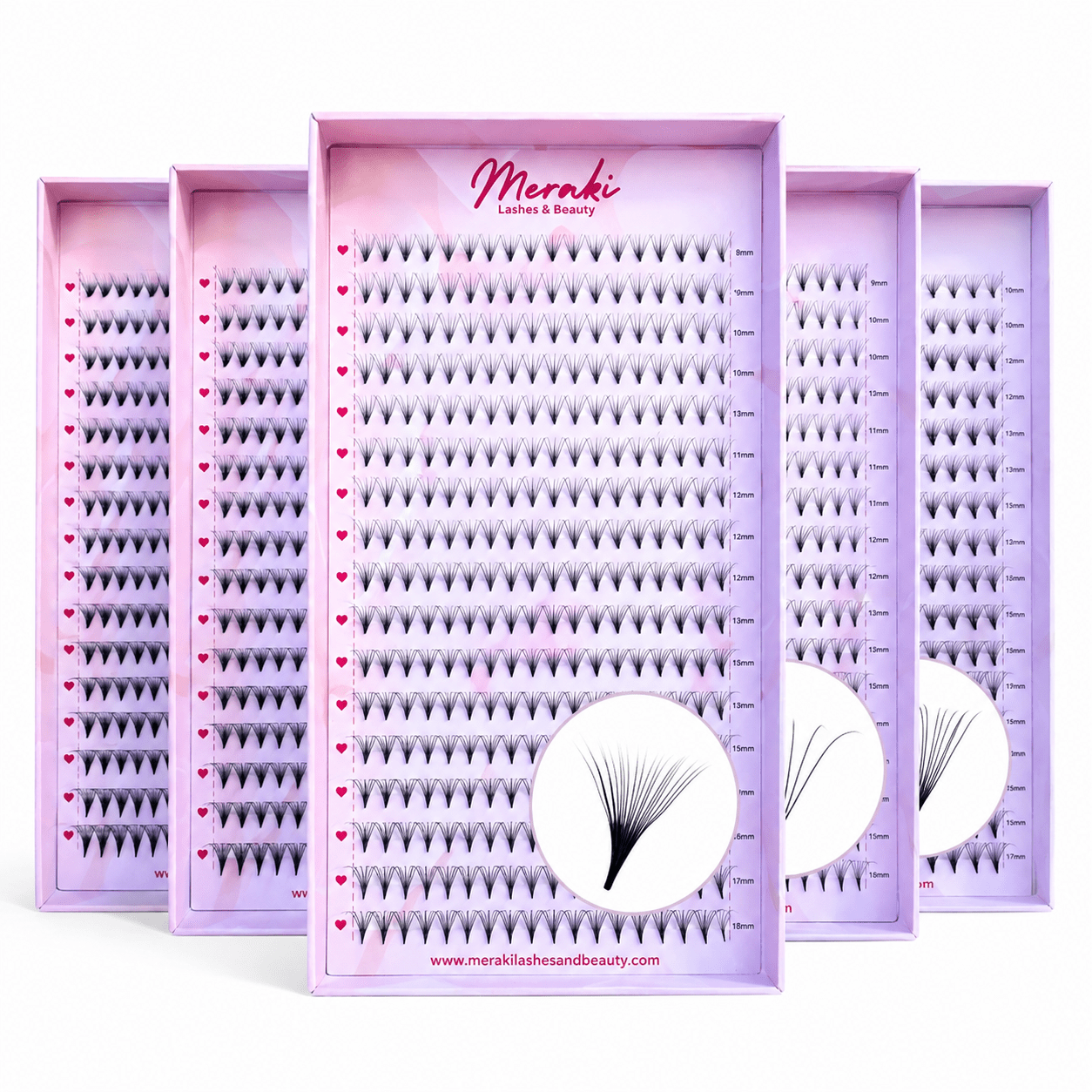 Pointy Stem Premade Fan Collection - Meraki Lashes and Beauty