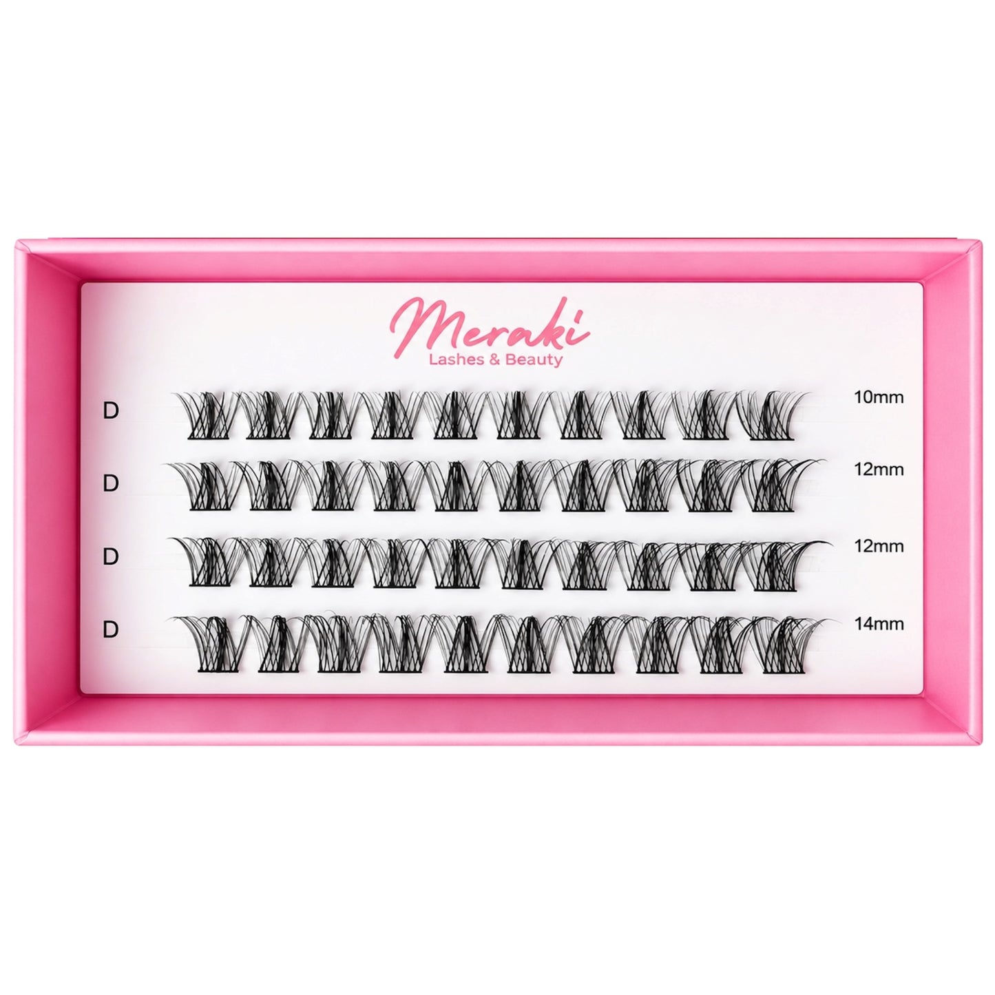 Katie — DIY Lash Clusters (Refill Tray, 10–14mm Mix) - Meraki Lashes and Beauty