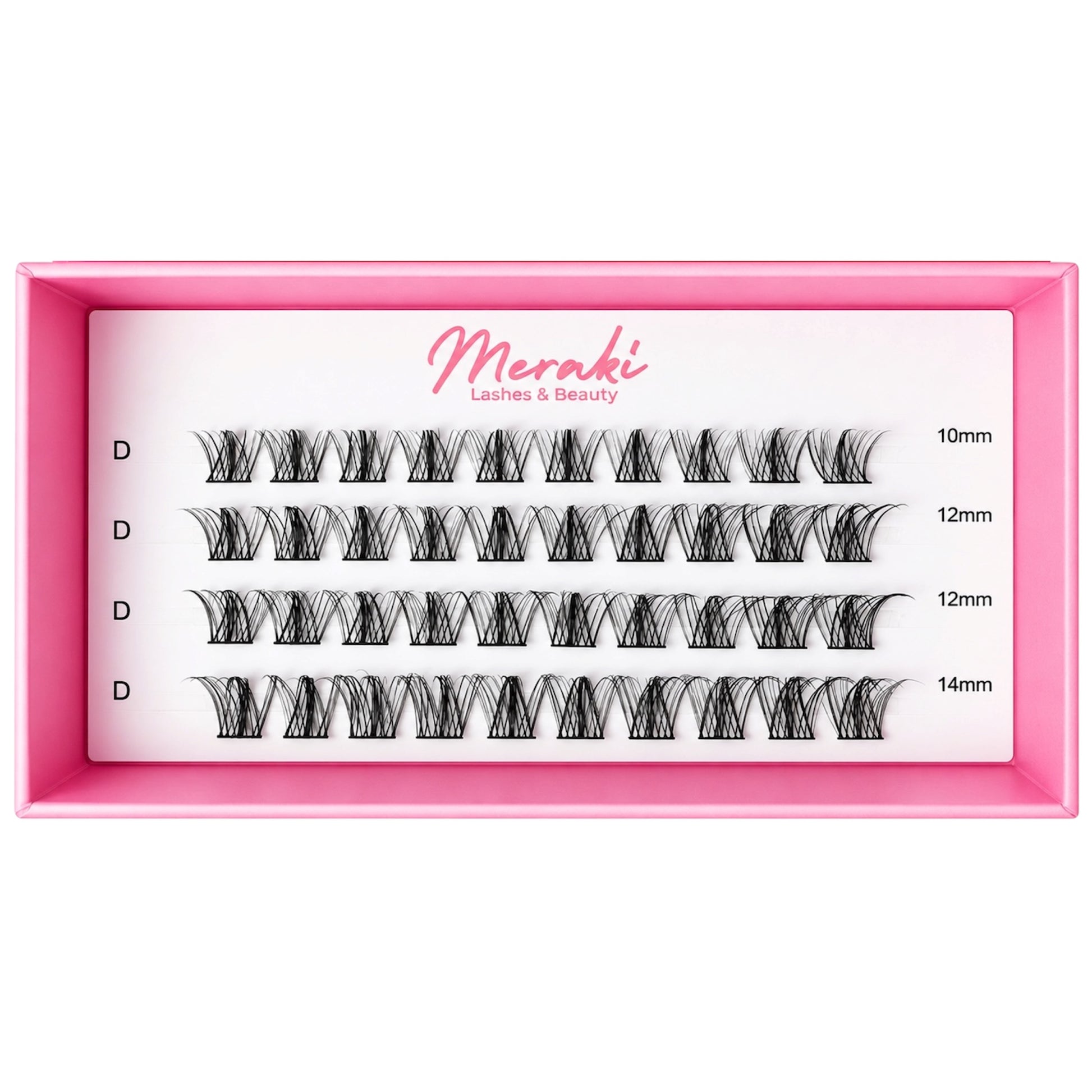 Katie — DIY Lash Clusters (Refill Tray, 10–14mm Mix) - Meraki Lashes and Beauty
