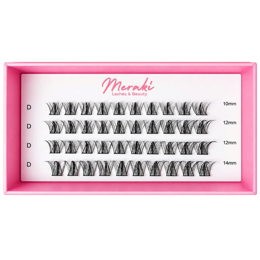 Katie — DIY Lash Clusters (Refill Tray, 10–14mm Mix) - Meraki Lashes and Beauty