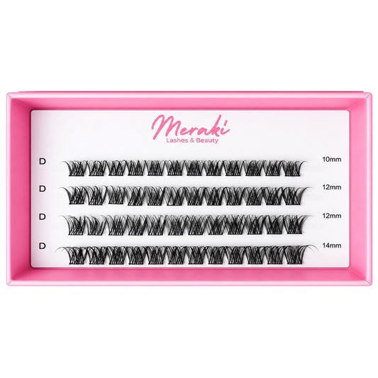 Brooke — DIY Lash Clusters (Refill Tray, 10–14mm Mix) - Meraki Lashes and Beauty