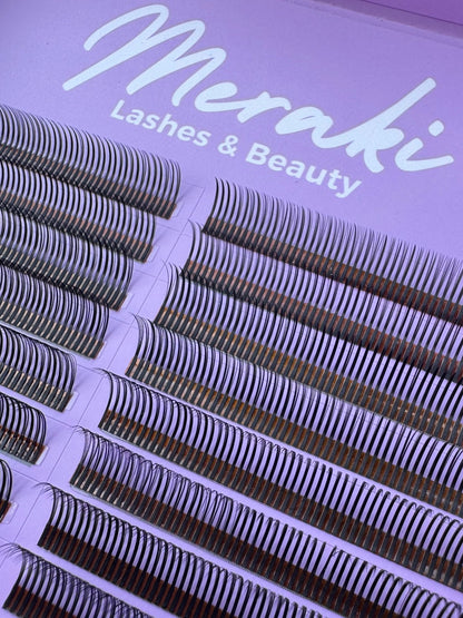 Angel Closed Fans - Black - 0.07 - Meraki Lashes and Beauty