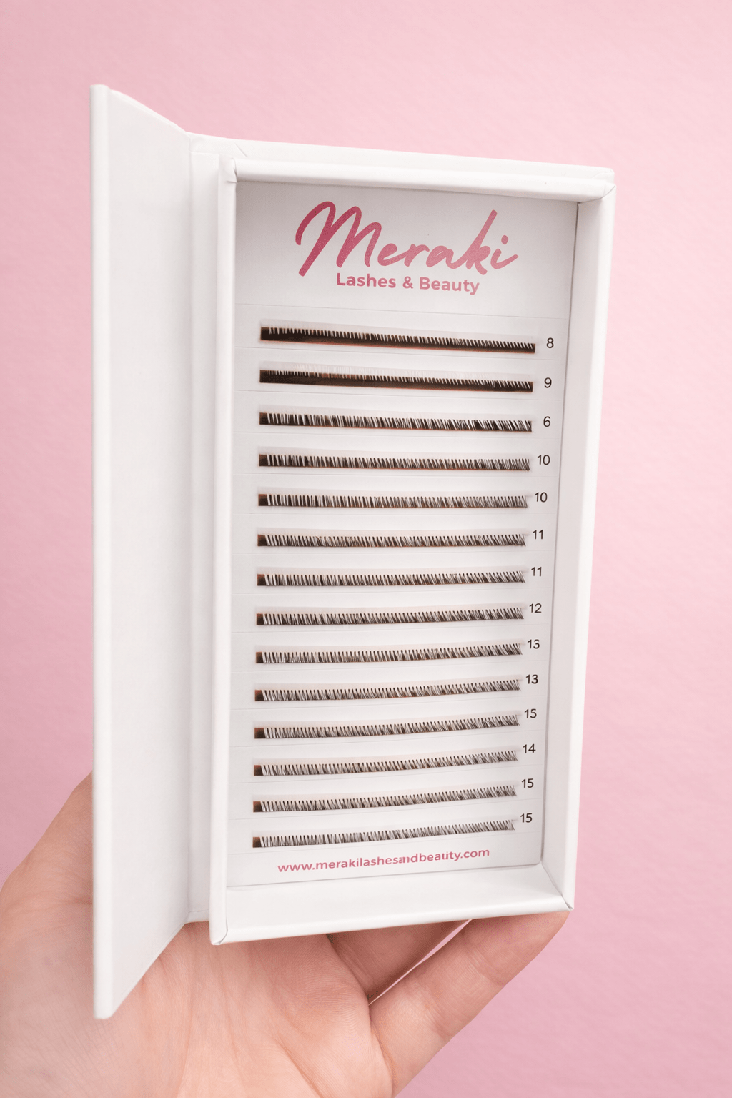 Volume – White - 0.05 – D Curl - Meraki Lashes and Beauty