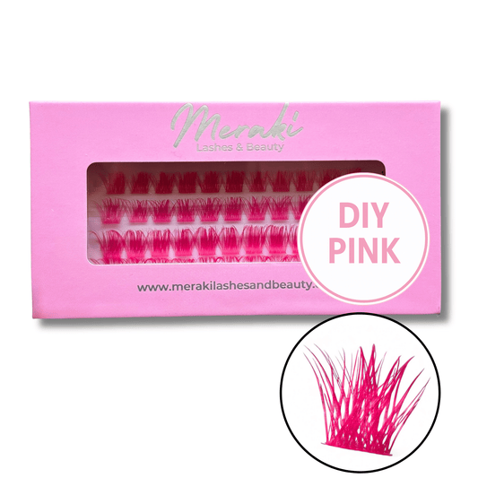 DIY Lash Extensions Australia - Full Volume Style - Pink - Meraki Lashes and Beauty
