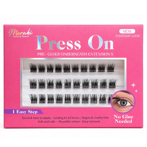 DIY Pre Glued - Press On - Hayley. Includes Tweezer