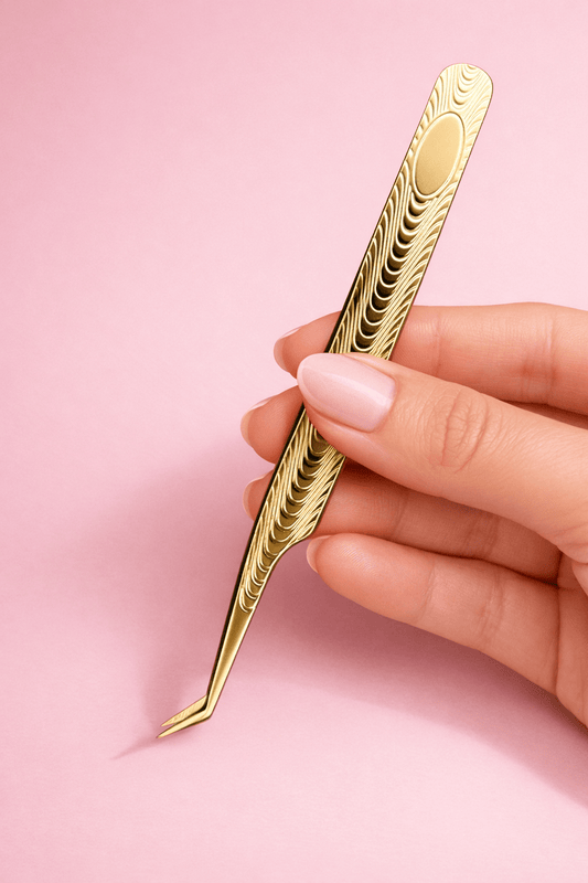 Gold Queen Tweezer - Meraki Lashes and Beauty