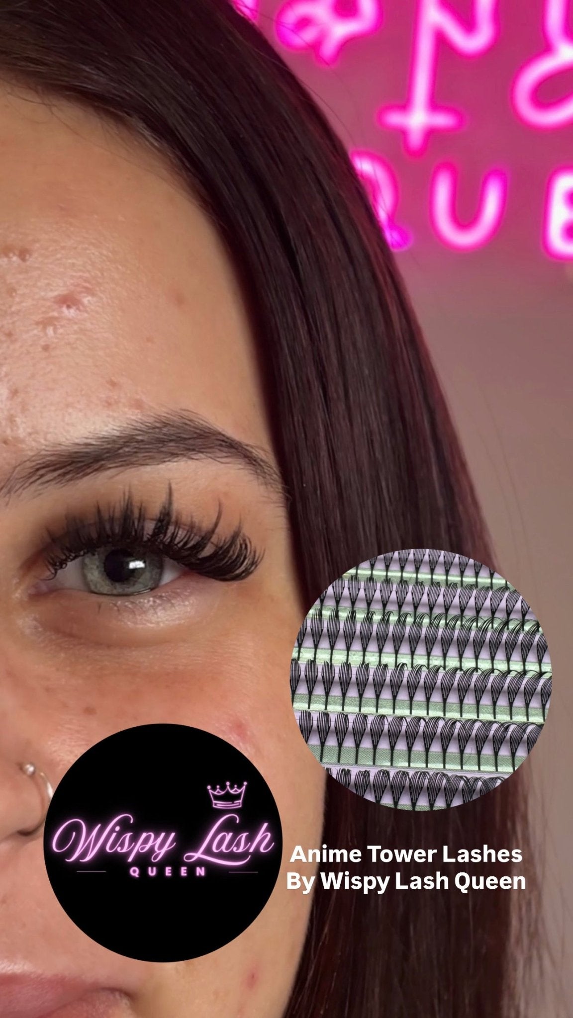 Anime Tower Lashes – 0.03 D Curl Lash Extensions (9–16mm Mixed Tray) - Meraki Lashes and Beauty