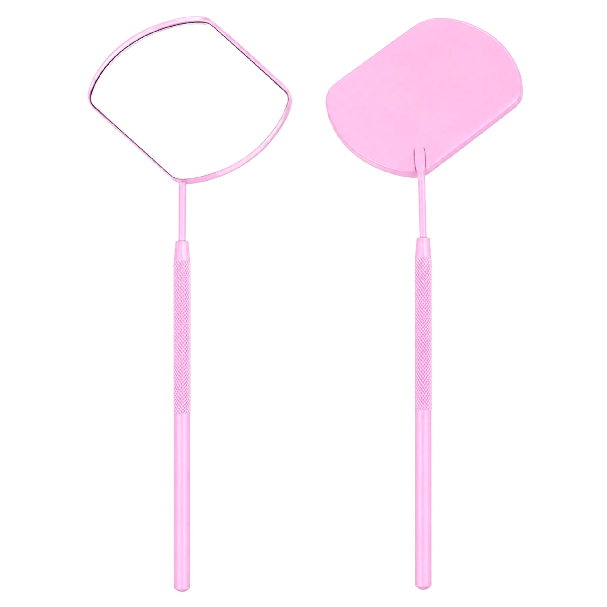 Handheld Pink Mirror - Meraki Lashes and Beauty