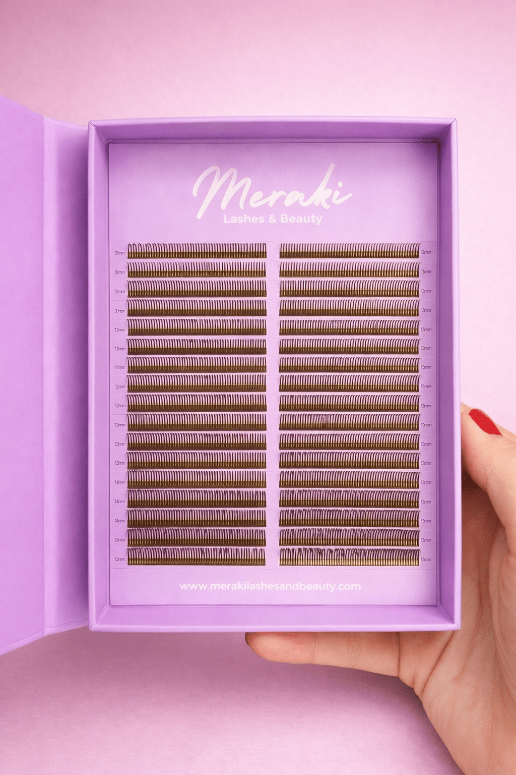Brown Angel - 0.07 - Closed Premade Fans - Meraki Lashes and Beauty