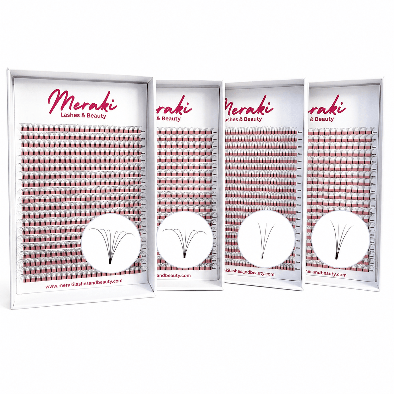 Short Stem Premade Fan Collection - Meraki Lashes and Beauty