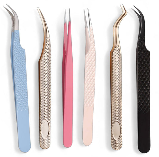 Lash Tweezers - Isolation, Curved, Straight & Boot | Meraki - Meraki Lashes and Beauty