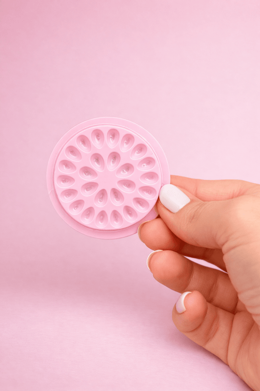 Glue Flower Palette – Pink 100 Pack - Meraki Lashes and Beauty