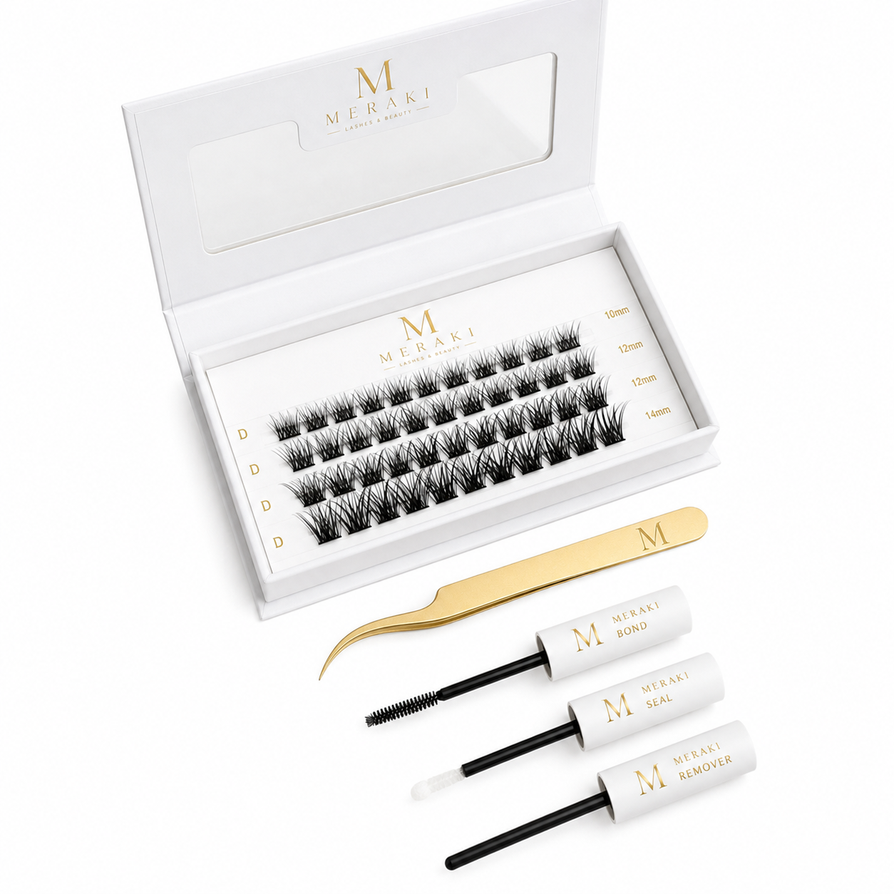 Classic Press On Kit |50 Lash Clusters |Up to 5 Full Sets