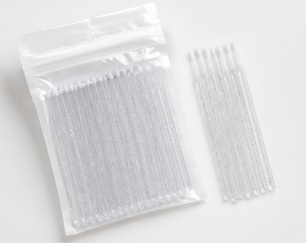 Micro Sticks - Clear 100 Pack - Meraki Lashes and Beauty