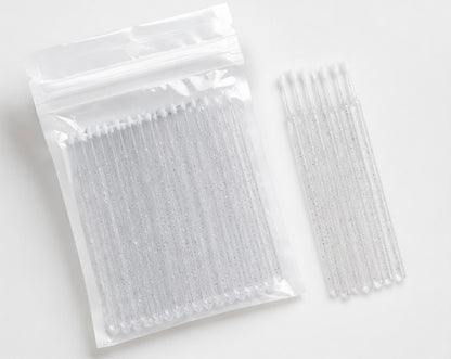 Micro Sticks - Clear 100 Pack - Meraki Lashes and Beauty