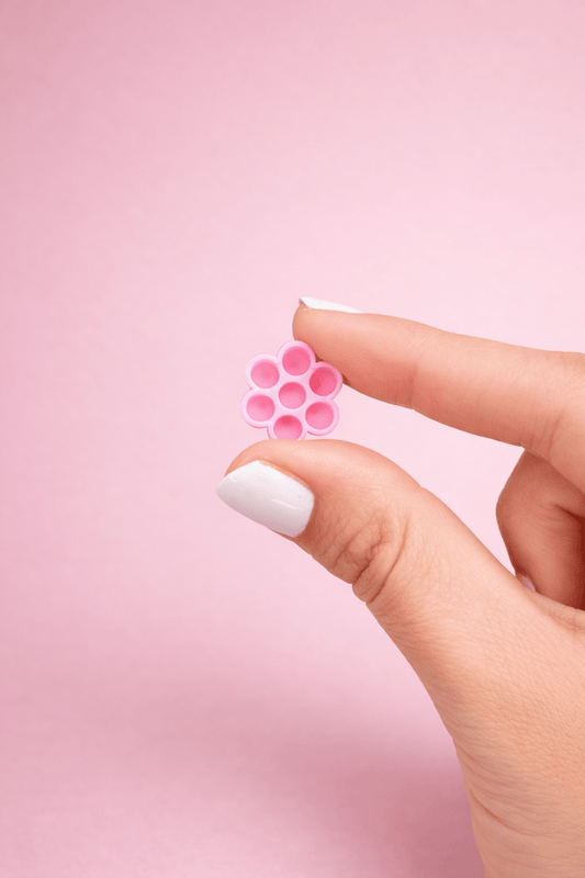 Glue Flower Pink 100 Pack - Meraki Lashes and Beauty