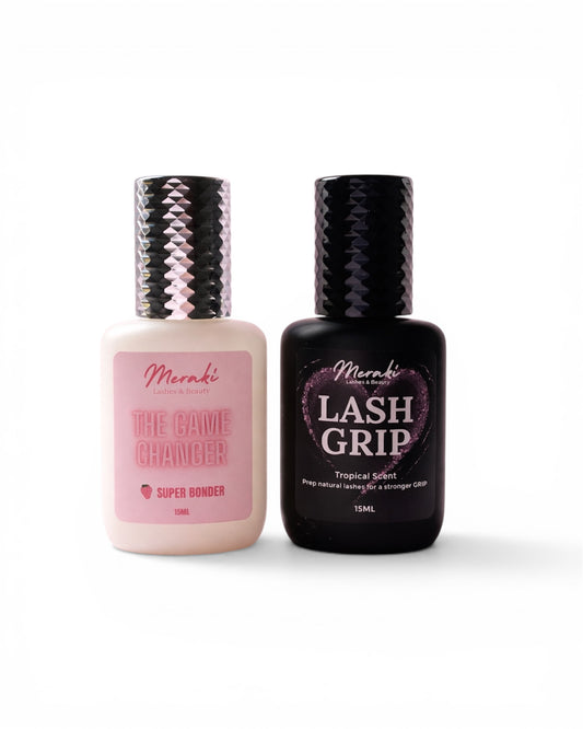 Retention Duo - 1x Lash Grip Primer, 1 x Super bonder - Meraki Lashes and Beauty
