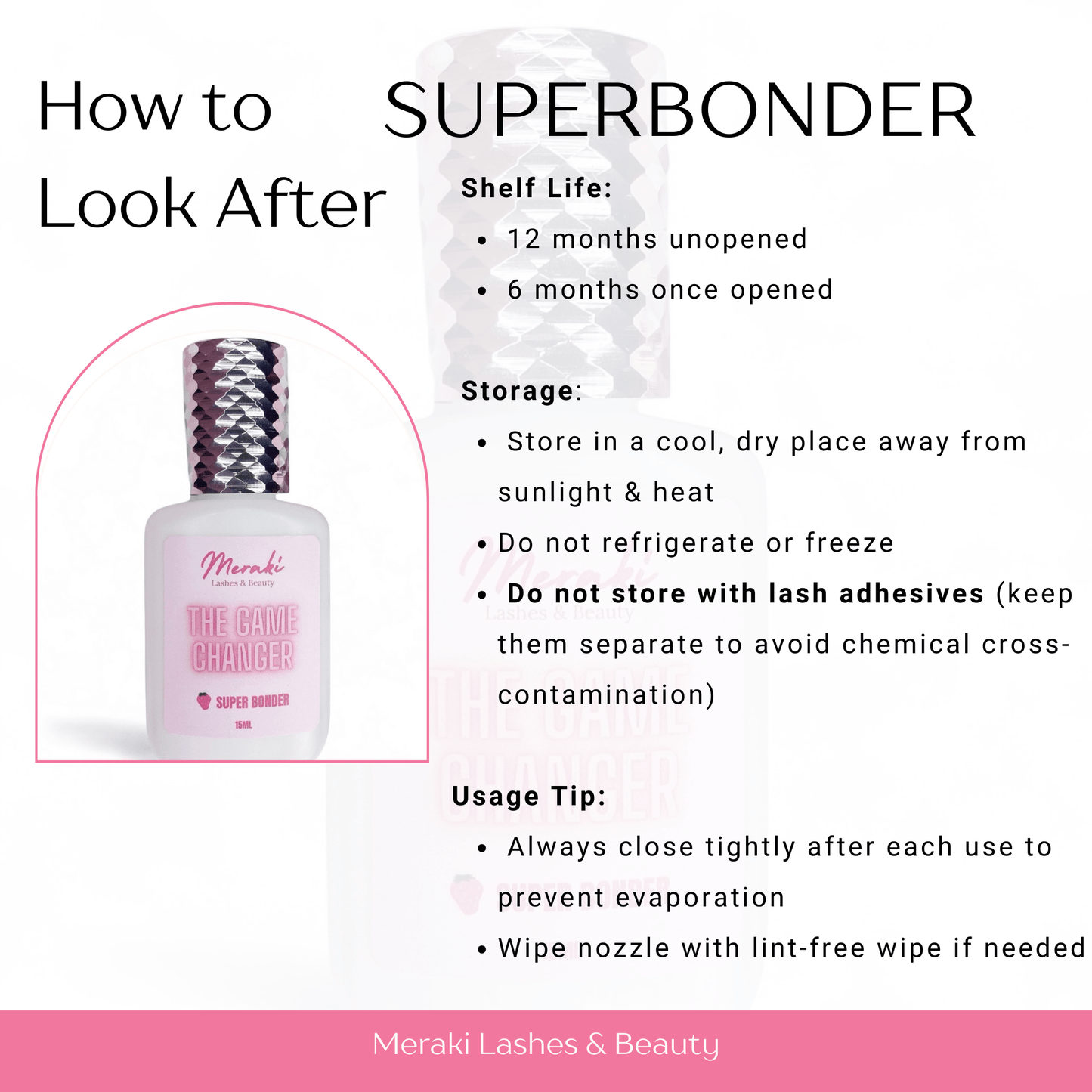 Meraki Superbonder | Lash Retention Booster - Meraki Lashes and Beauty