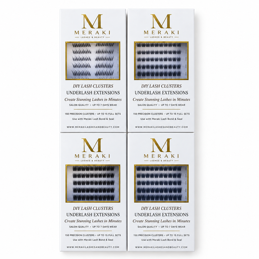 Bond & Seal | All 4 Styles | 600 Lash Clusters | Up to 60 Full Sets