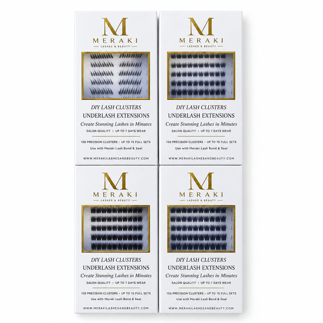 Bond & Seal | All 4 Styles | 600 Lash Clusters | Up to 60 Full Sets