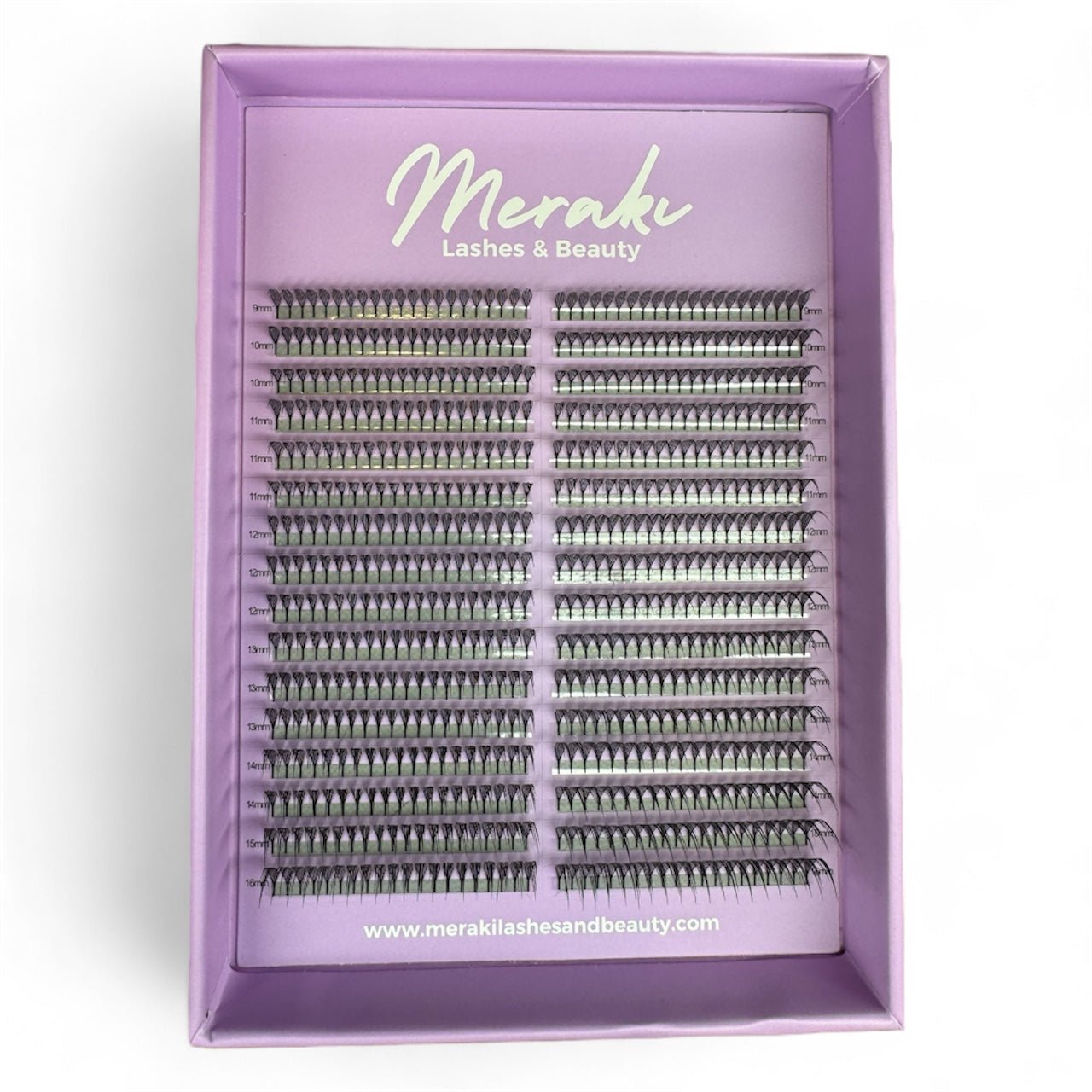Anime Tower Lashes – 0.03 D Curl Lash Extensions (9–16mm Mixed Tray) - Meraki Lashes and Beauty