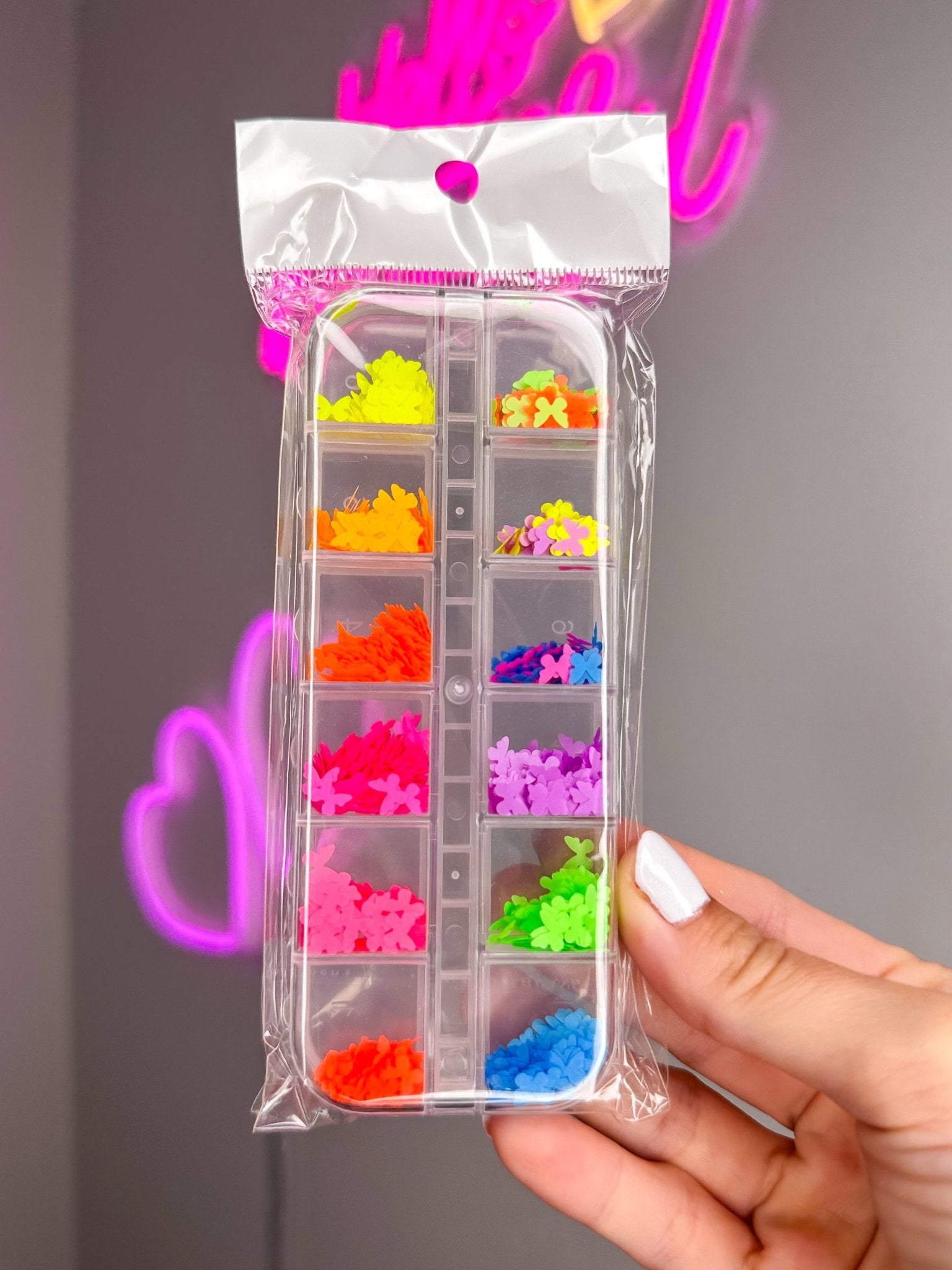 Fluorescent Butterfly Decals - Meraki Lashes and Beauty