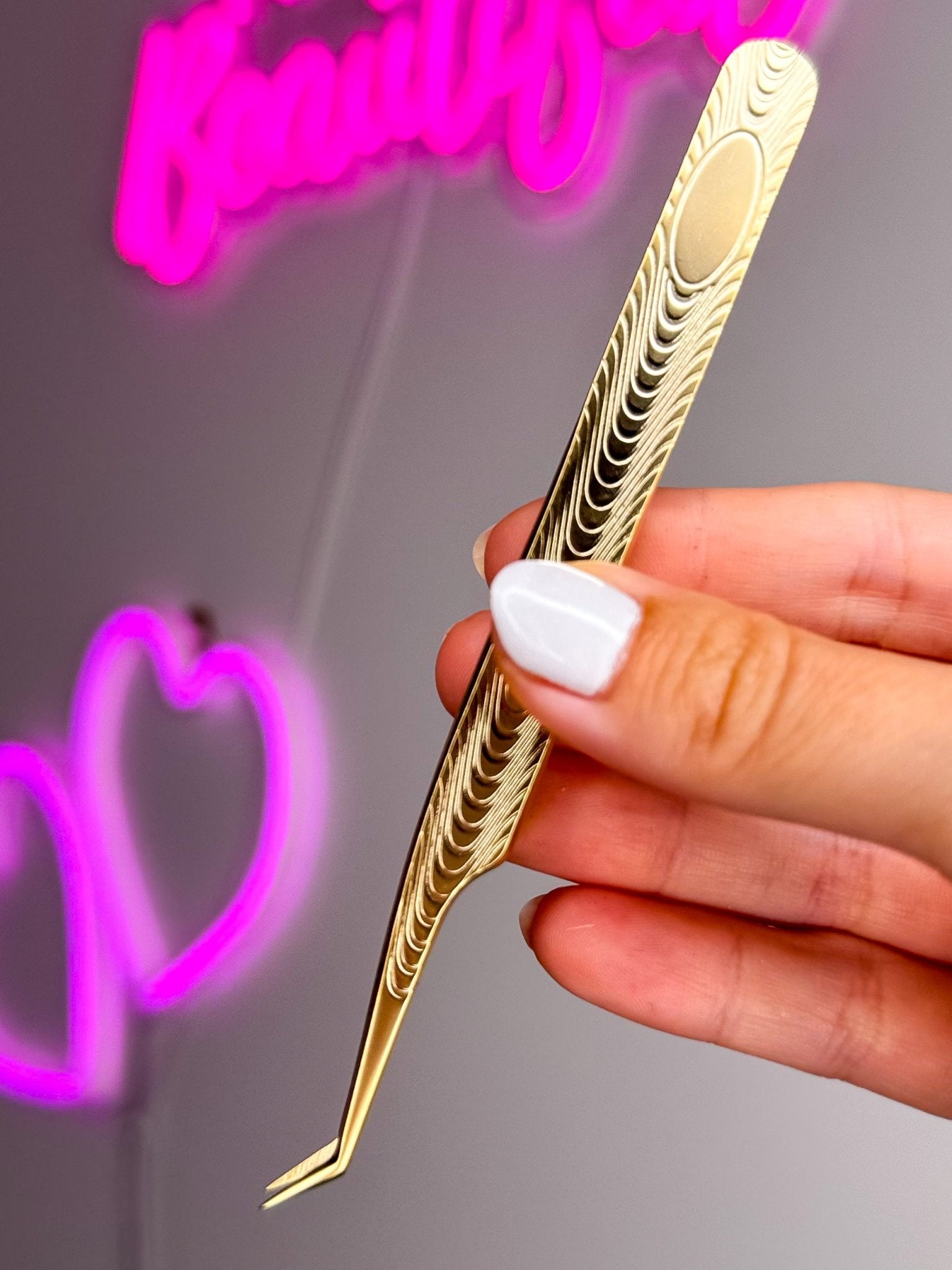 Gold Queen Tweezer - Meraki Lashes and Beauty