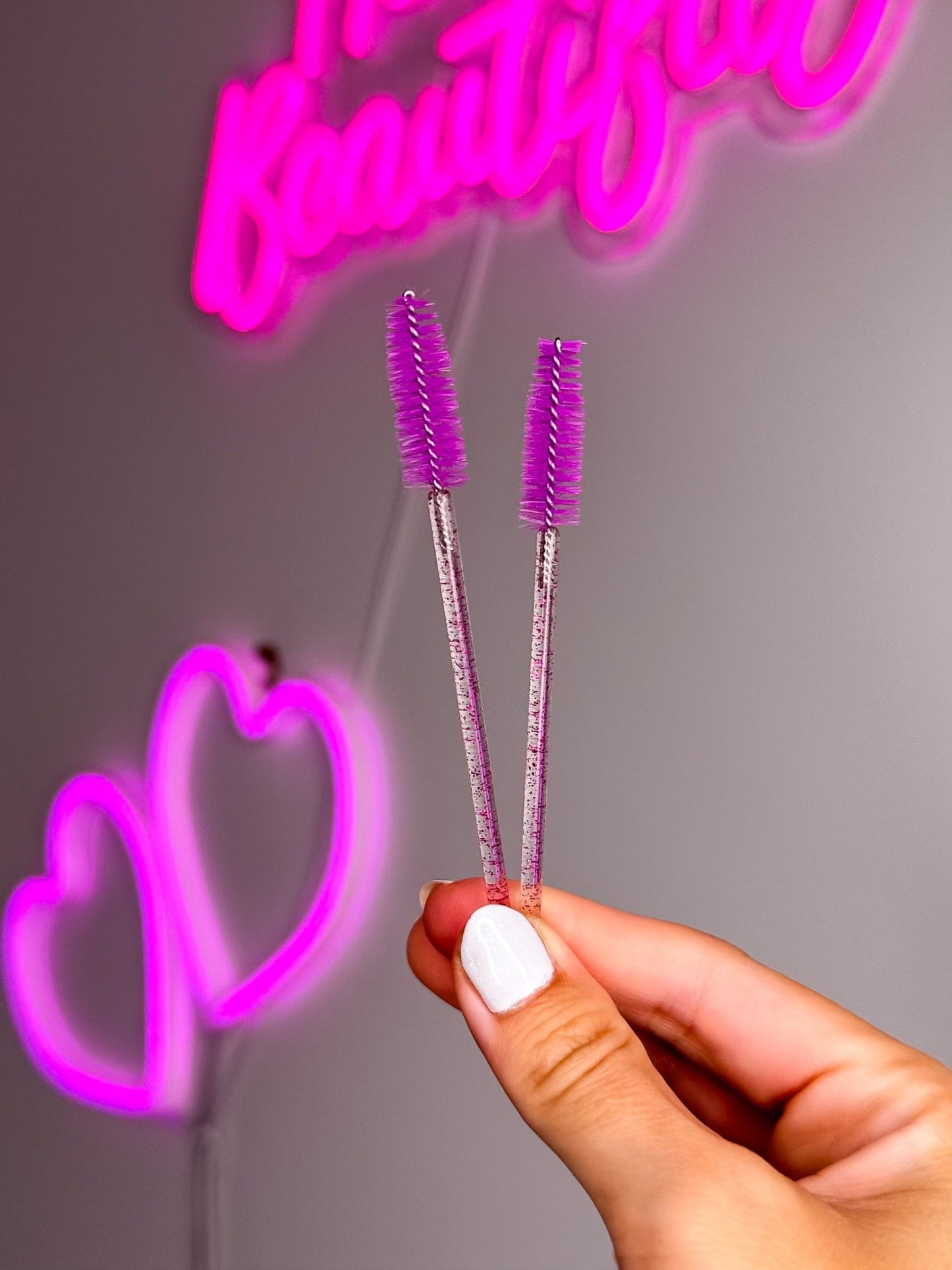 Purple Lash Spoolies 50 Pack - Meraki Lashes and Beauty