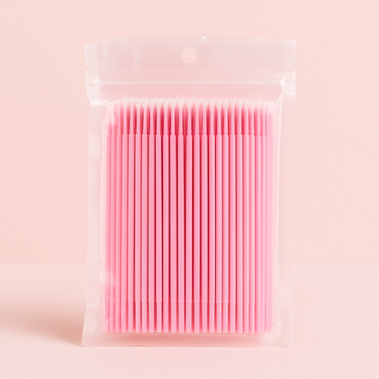 Micro Sticks (100 Pack) – Fine-Tipped Swabs for Lash Extension Application & Precision Work