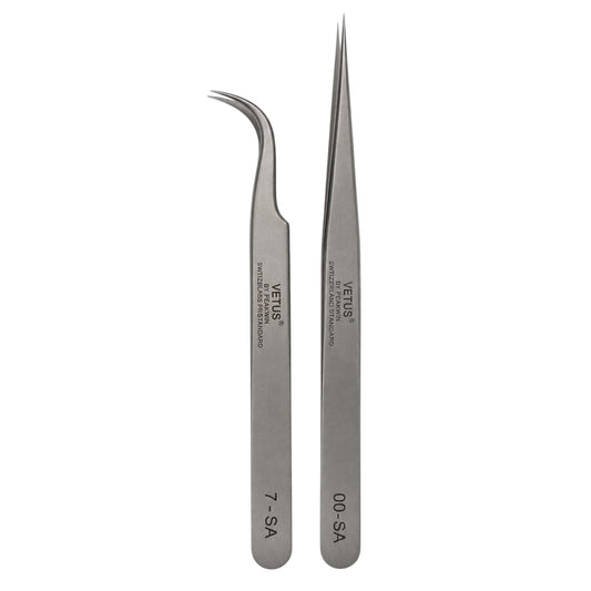 Vetus Silver Tweezers Collection - Meraki Lashes and Beauty