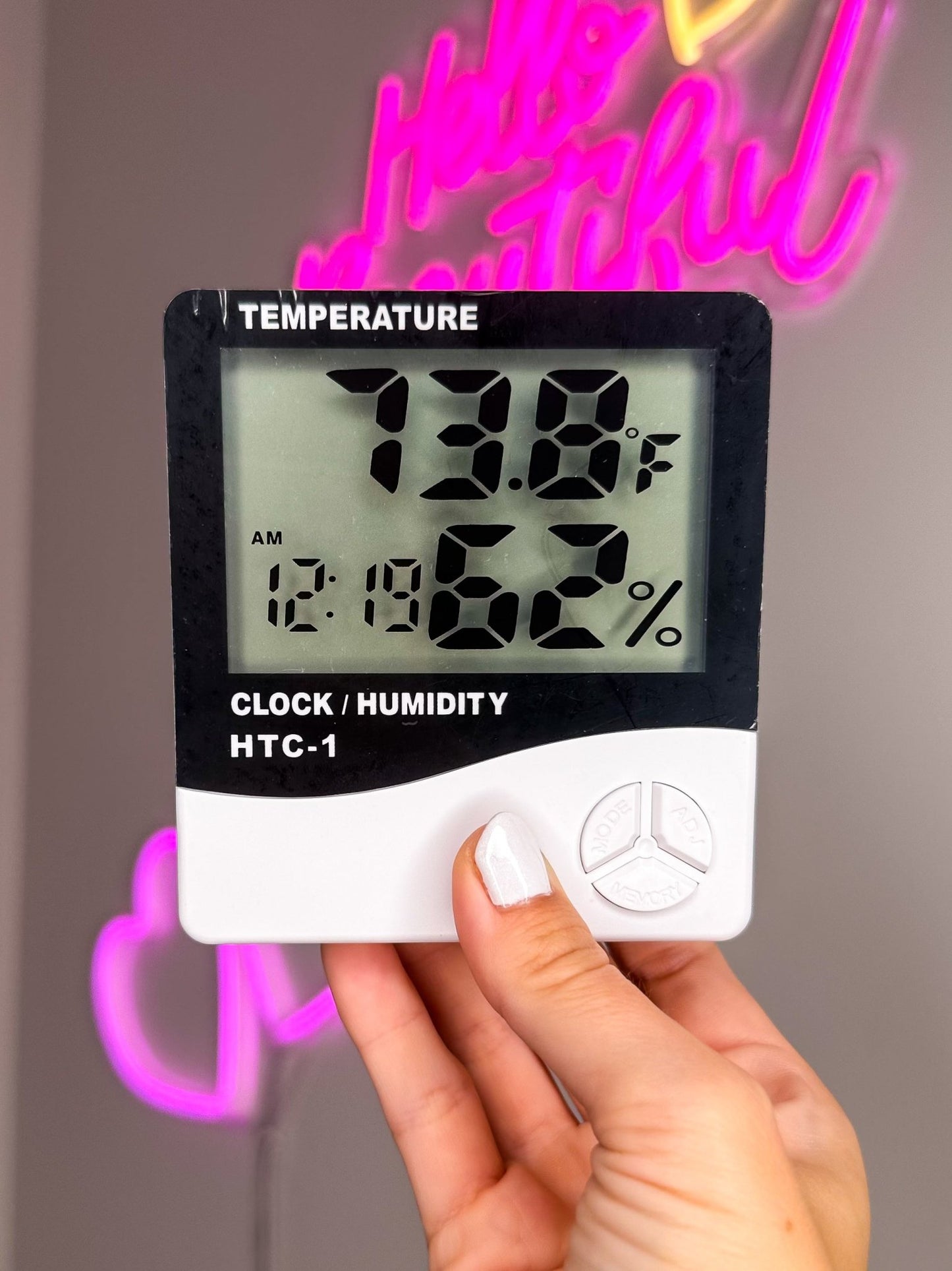 Thermo Hygrometer - Temperature & Humidity Reader - Meraki Lashes and Beauty