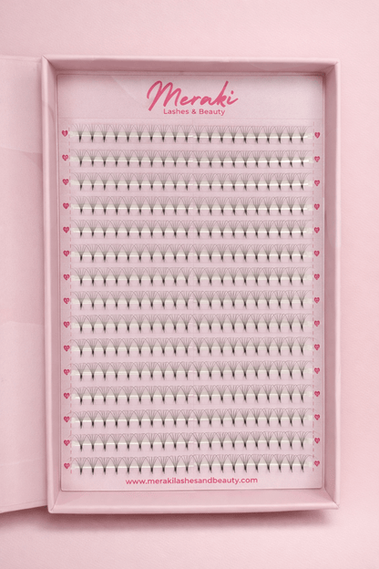 Pointy Stem - 5D - 0.07 - D Curl - Meraki Lashes and Beauty