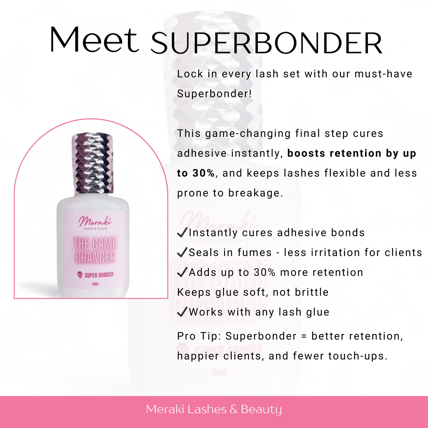 Meraki Superbonder | Lash Retention Booster - Meraki Lashes and Beauty