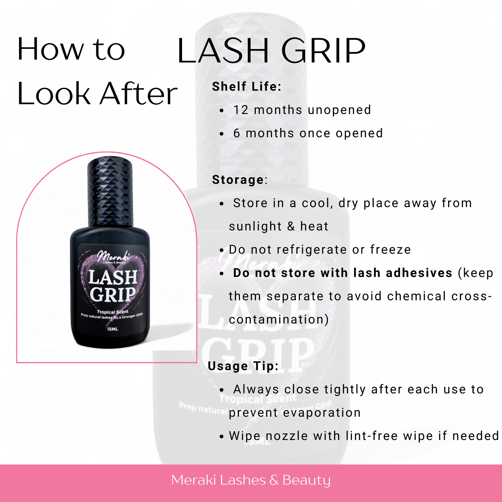 Meraki Lash Grip Primer | Prep for Stronger Retention - Meraki Lashes and Beauty