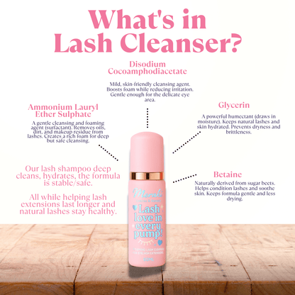 Meraki Lash Cleanser | Oil - Free Foaming Lash Shampoo - Meraki Lashes and Beauty