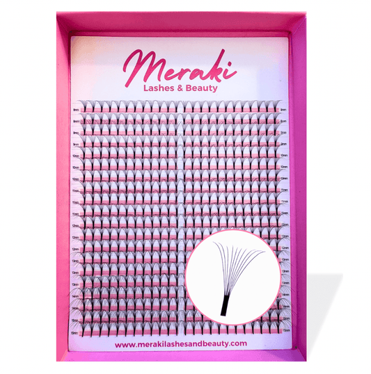 10D Long Stem Volume Fans - 0.05 D Curl | Meraki - Meraki Lashes and Beauty