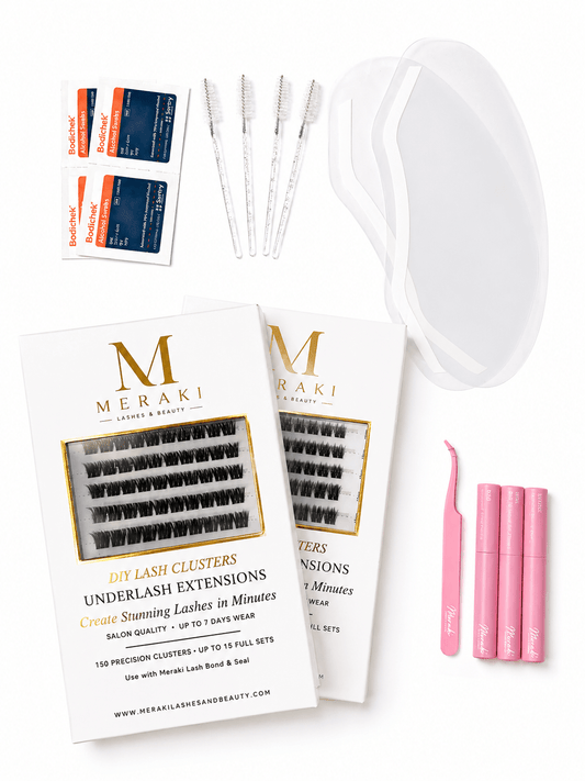 The Deluxe Kit |Up To 30 Full Sets| 300 Lash Clusters - Meraki Lashes and Beauty