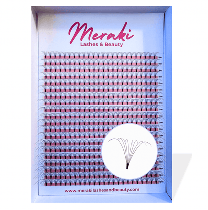 8D Short Stem Volume Fans - 0.05 D Curl | Meraki - Meraki Lashes and Beauty